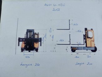Chariot élévateur latéral multidirectionnel AMLIFT 40-15/55
