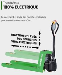 Transpalette électrique Hangcha CBD15-WS - 8