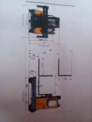 Chariot élévateur latéral multidirectionnel Hubtex DQ40G - 16