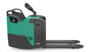Transpalette porté debout Mitsubishi PBF20N3R Fourches 2400mm