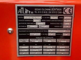 Chariot élévateur latéral multidirectionnel AMLIFT CTST25-12/40GPL - 16