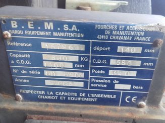 Accessoire de manutention Barou Fourches à gaz SEM3 - 8