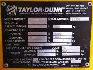 Tracteur de remorquage Taylor Dunn TT-316-36 