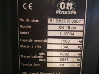 Chariot à mât rétractable OM XR16AC