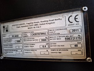 Chariot à mât rétractable Hyster R1.6H