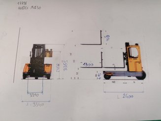 Chariot élévateur latéral multidirectionnel Hubtex MQ30 - 11