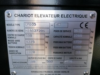 Chariot élévateur frontal 4 roues 								Hangcha 								A4W35