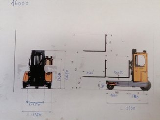 Chariot élévateur latéral Combilift C4500GTE