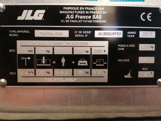 Nacelle à mât vertical JLG TOUCAN DUO