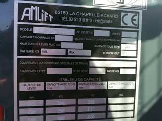Chariot élévateur latéral AMLIFT C40-14/55