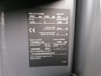 Chariot tridirectionnel à nacelle élevable Crown TSP6500-1,25 - 13