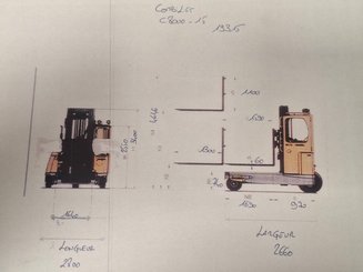 Chariot élévateur latéral multidirectionnel Combilift C8000-15
