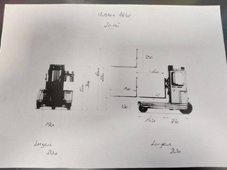 Chariot élévateur latéral multidirectionnel Hubtex MQ40